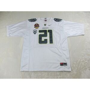 LaMichael James Oregon Ducks Jersey Mens Extra Large White Stitched Football*